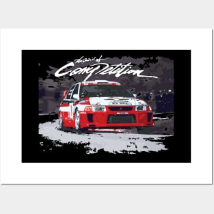 wrc EVO 5 COMPETITION Tommi Mäkinen Car evolution TME V version Posters and Art